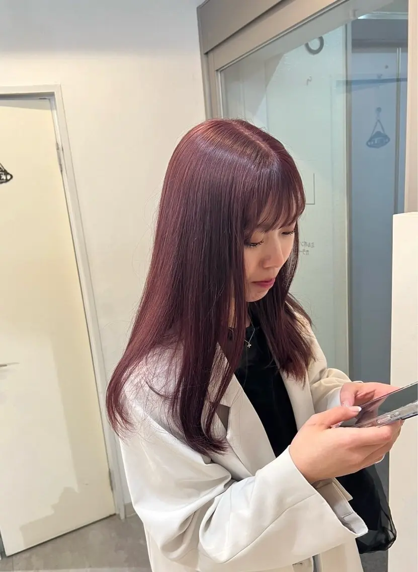 セミロング カラー ブラウンカラー ピンクカラー ピンクブラウン 指名数No.1 /NAOYAのヘアスタイル