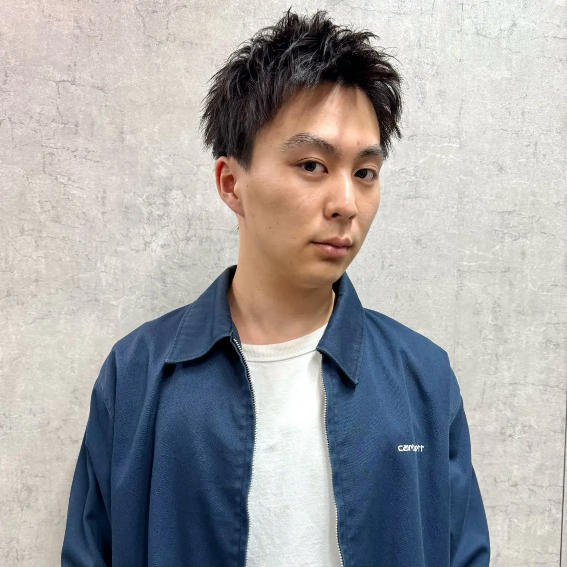 ショート パーマ メンズ アップバング メンズパーマ メンズショート スパイキーショート ショートヘア 【池袋/スパイキー ショート】ⓝⓘⓜⓤのヘアスタイル