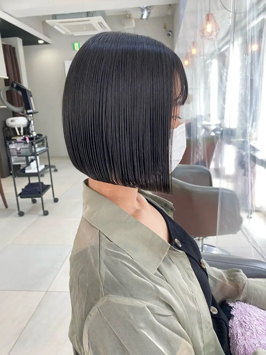 ショート ボブ カット トリートメント ボブ/レイヤー /植原健太のヘアスタイル
