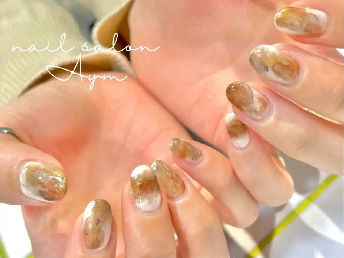 ネイル ニュアンスネイル nail salon Aymのネイルデザイン