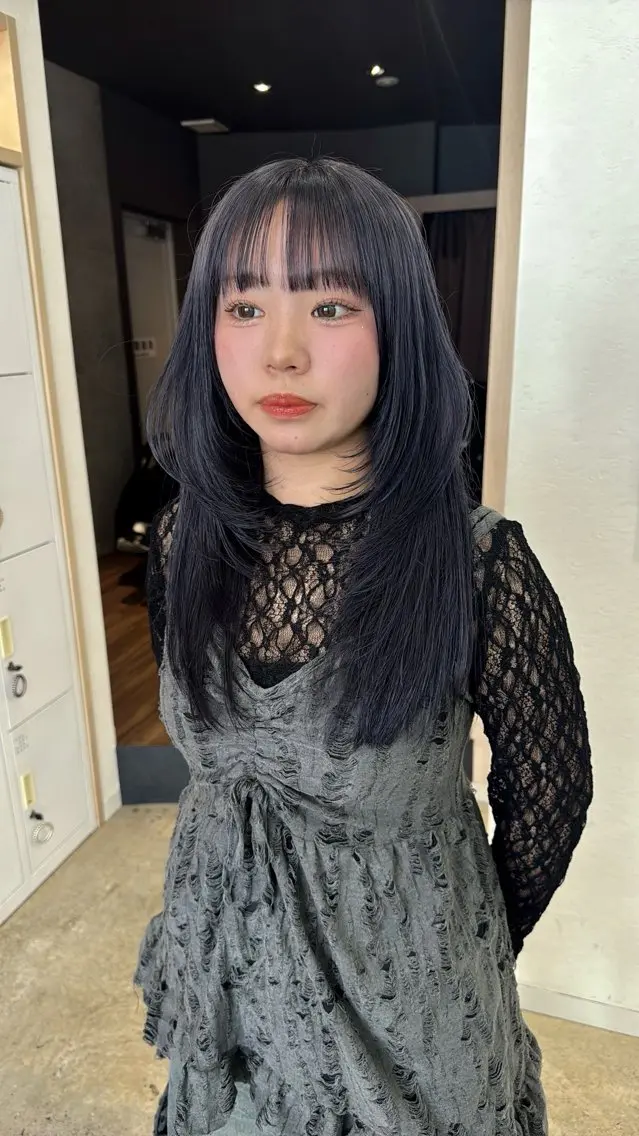 ロング カラー カット ヘアカラー トリートメント 小顔カット/艶 カラー特化♡MIHOのヘアスタイル