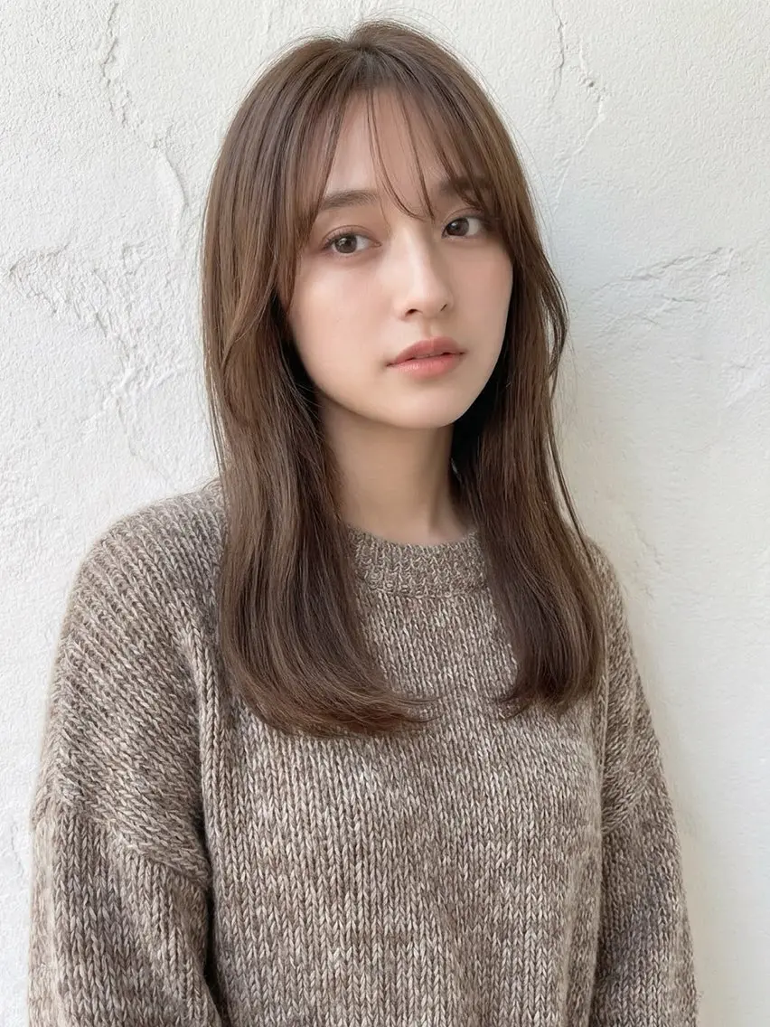 ミディアム カラー ブリーチ ケアブリーチ ダブルカラー イヤリングカラー グラデーションカラー カット ヘアカラー トリートメント 小松崎 友宏のヘアスタイル