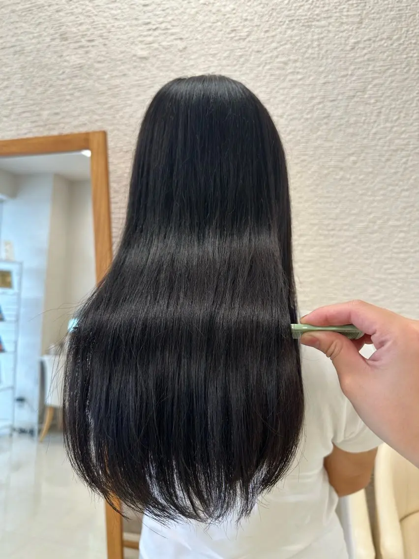 ロング カラー 艶髪 黄金比みくのヘアスタイル