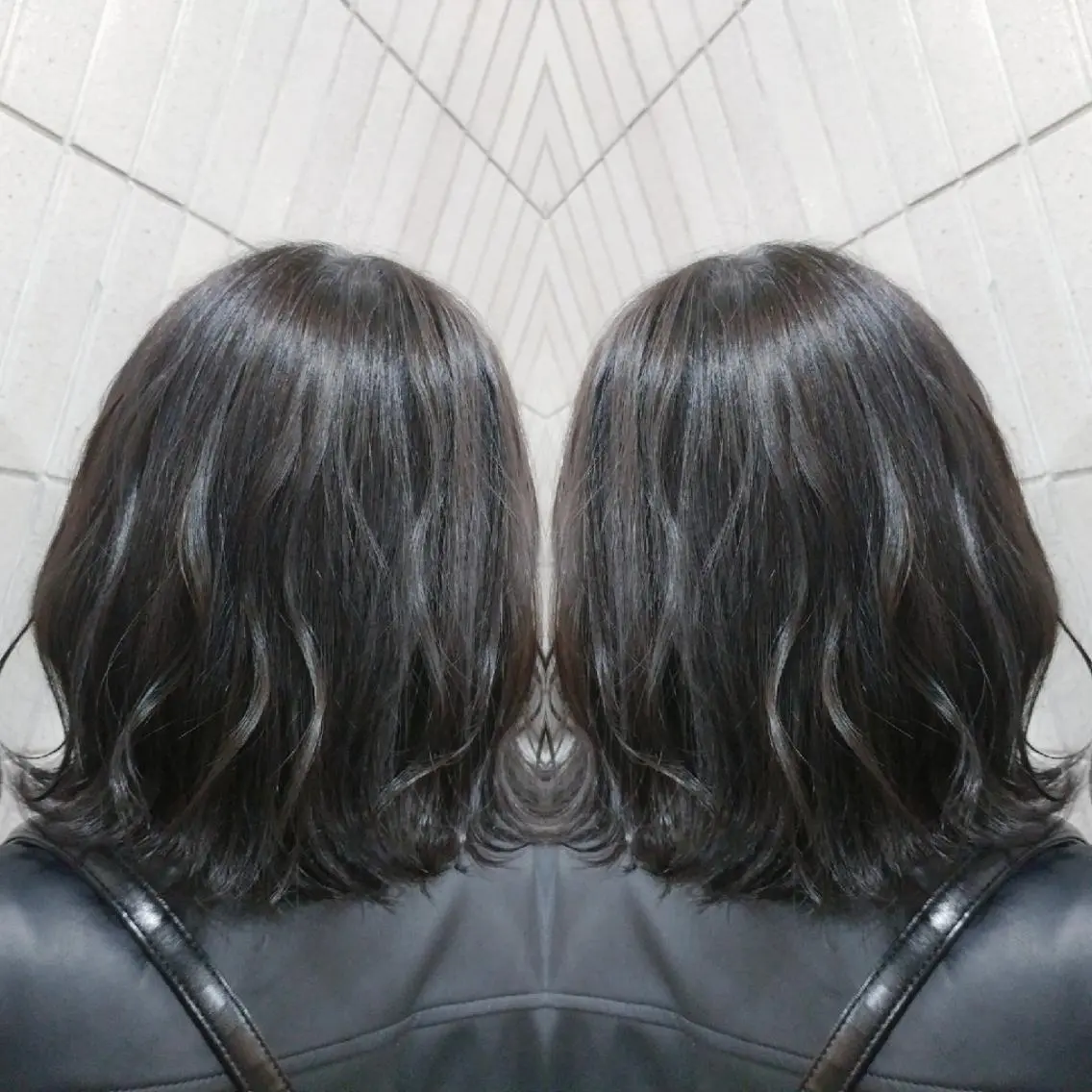 ミディアム カラー Cecilhair 店長松本のヘアスタイル