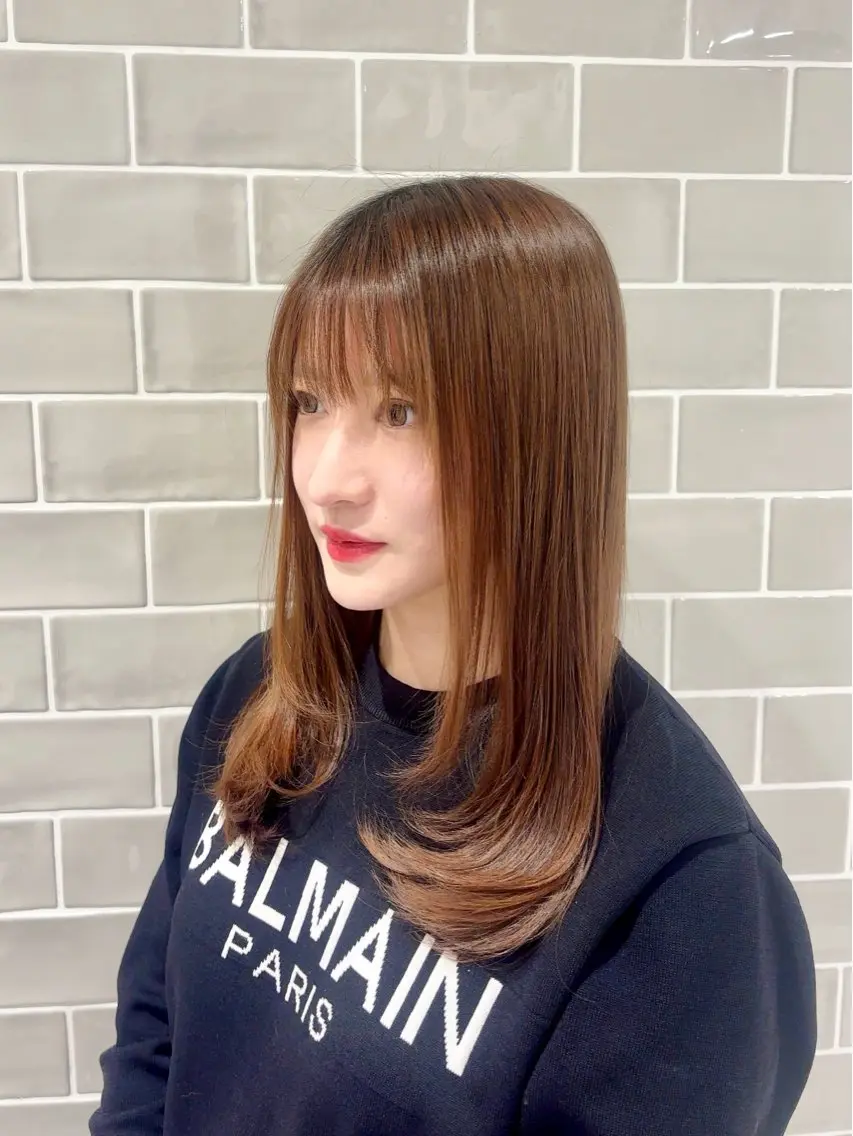 ミディアム 縮毛矯正 トリートメント 🌈新宿/縮毛矯正/ 髪質改善/福原🌈のヘアスタイル