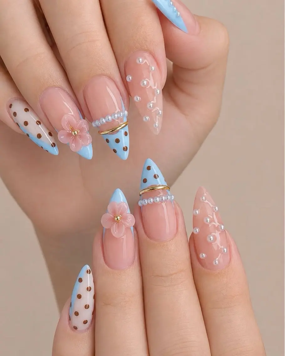 ネイル アートネイル 長さ出し ジェルネイル キラキラネイル 韓国ネイル ハンドネイル Rina Nail.Novaのネイルデザイン