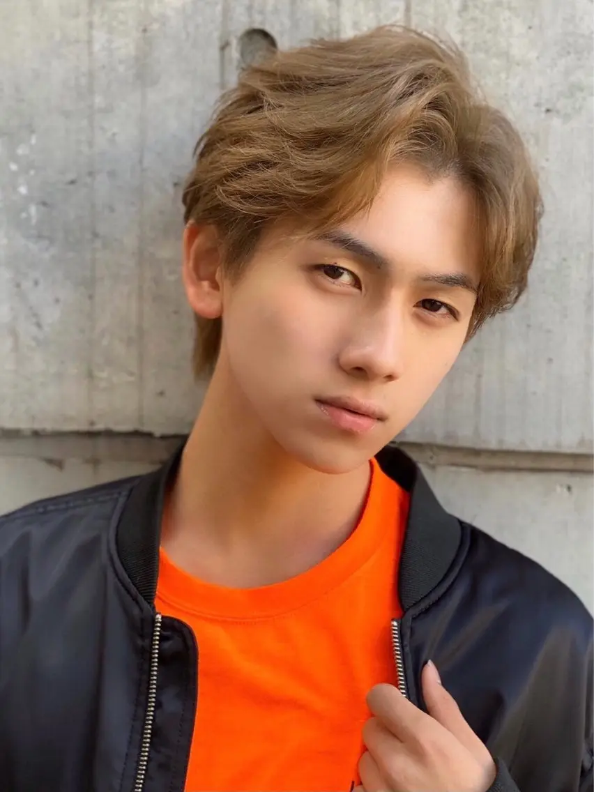 ミディアム カラー メンズ カット ヘアカラー ヘアセット ショートヘア🔥メン ズ特化パーマ/そめやのヘアスタイル