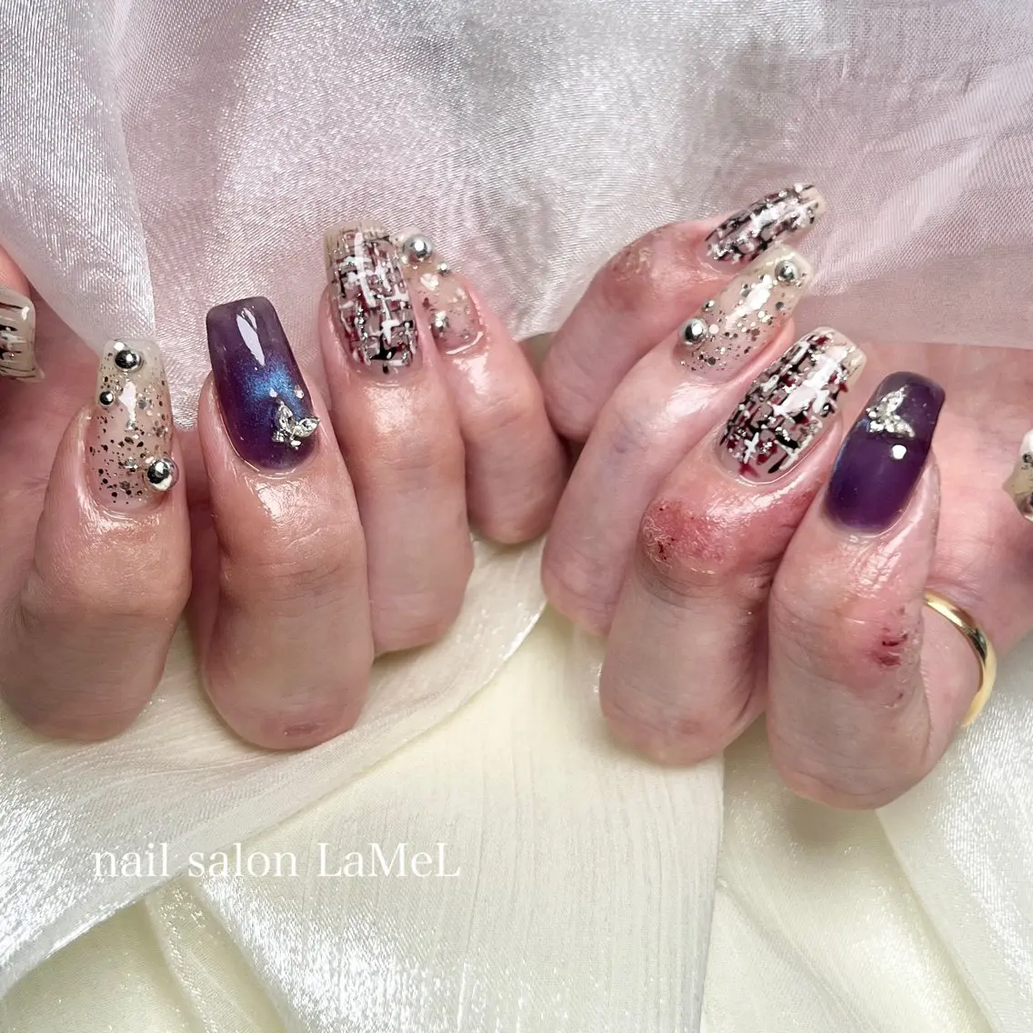 ネイル ハンドネイル 【nailsalon LaMeL】岡崎のネイルデザイン