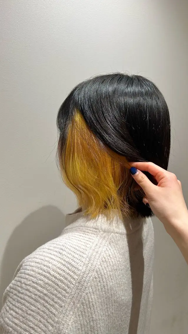 ミディアム カラー ちもも 🩵ྀིのヘアスタイル