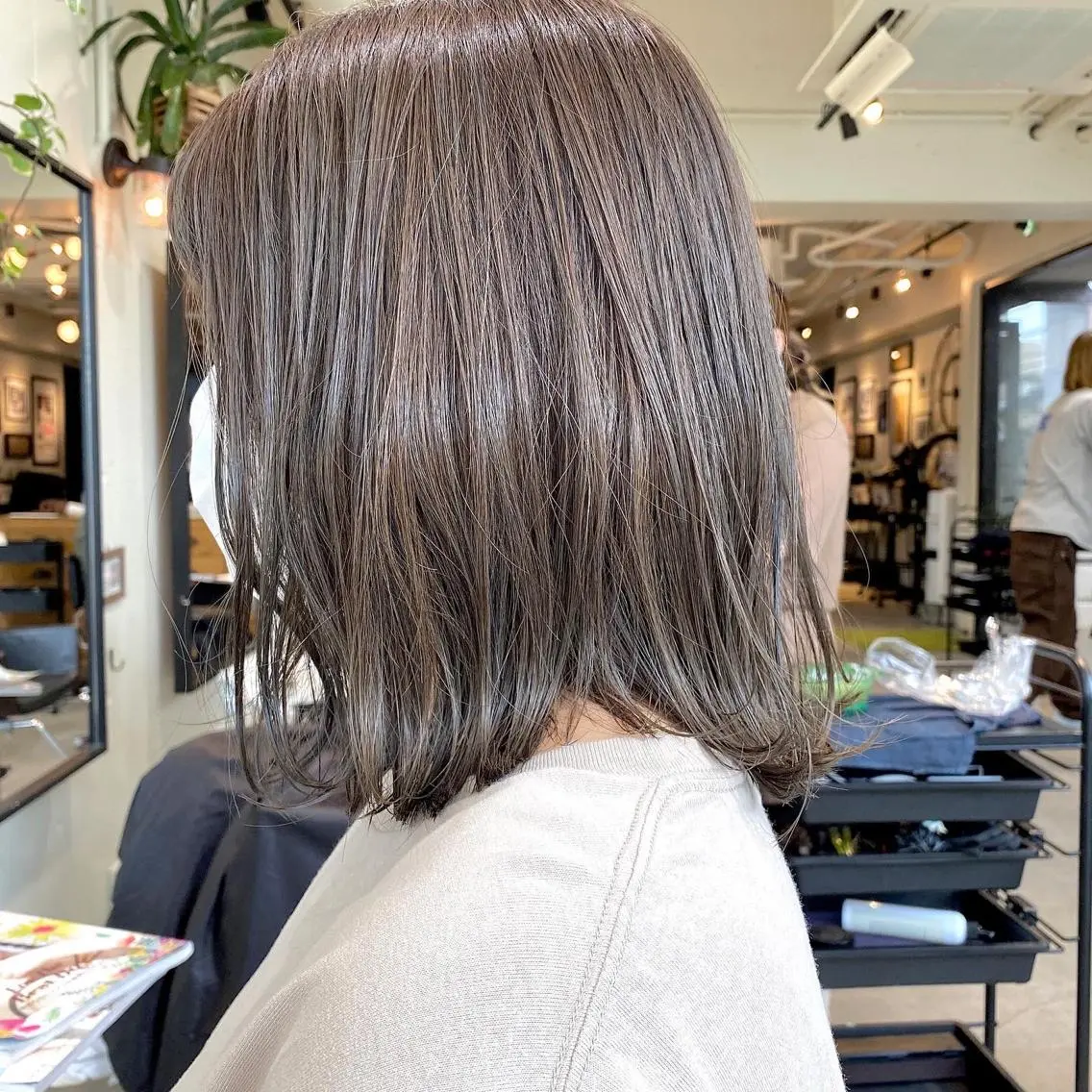ミディアム カラー ヘアアレンジ カット ヘアカラー トリートメント ヘッドスパ 【ダメージレス施術】 【透明感】北村 拓也のヘアスタイル