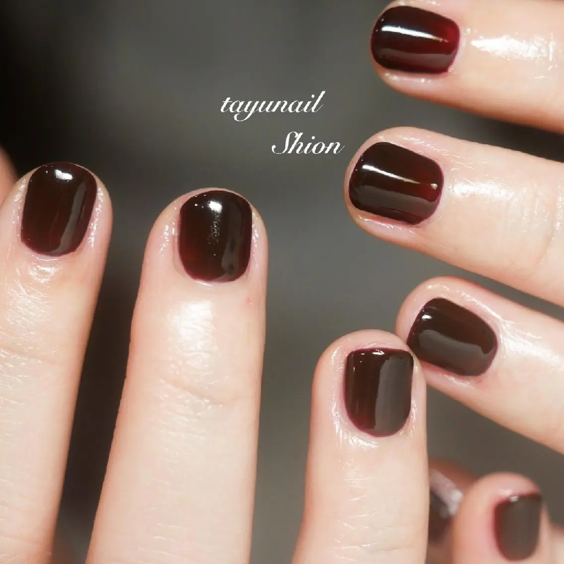 ネイル ブルー ジェルネイル ワンカラーネイル パラジェル 冬ネイル ネイルサロン 【たゆnail】のネイルデザイン