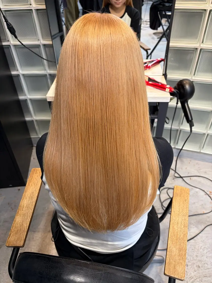 ロング カラー ブリーチ ヘアカラー 💓縮毛カラー/ COCORO💓のヘアスタイル