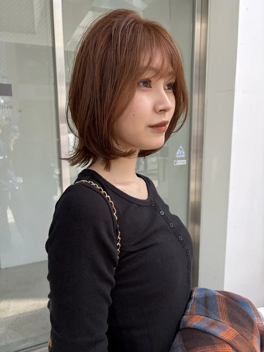 ミディアム カラー ベージュカラー ブリーチ ダブルカラー ブリーチなしカラー ヘアカラー トリートメント オリーブカラー/ 赤み消し特化/トモキのヘアスタイル
