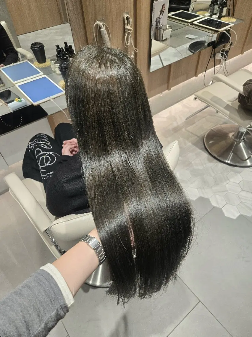 ロング カラー ヘアカラー natural hair 🌿あかりのヘアスタイル