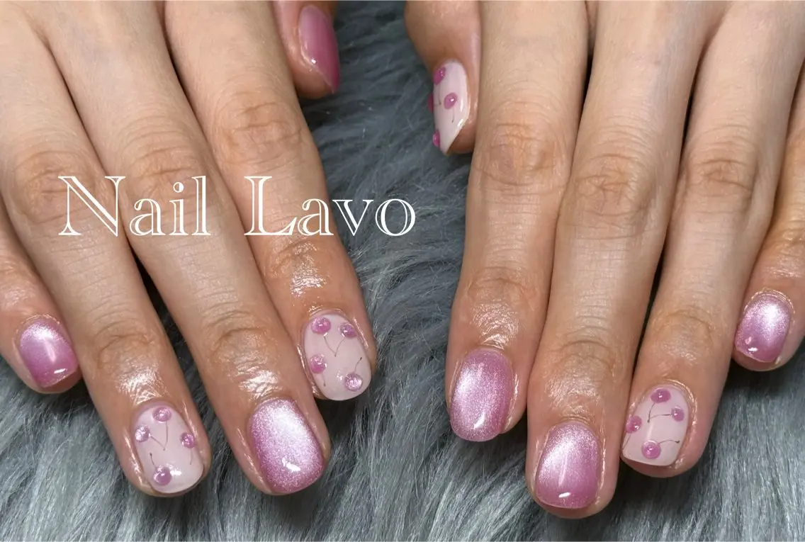 ネイル アートネイル 韓国ネイル マグネットネイル ワンカラーネイル スカルプネイル ハンドネイル Nail Lavoのネイルデザイン