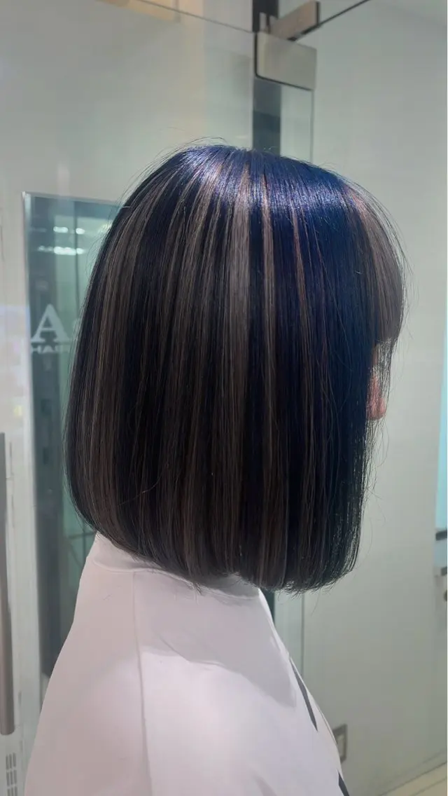 セミロング カラー カット ヘアカラー トリートメント ヘッドスパ 透明感【カラー支持率 No.1】リノ🪐のヘアスタイル