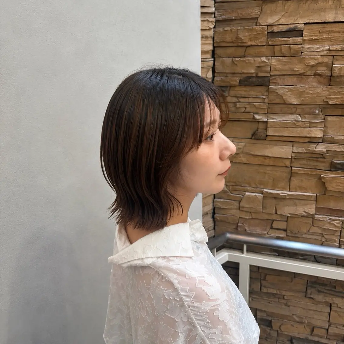 ショート ボブ レイヤーカット 髪質改善カラー/ モトタニのヘアスタイル