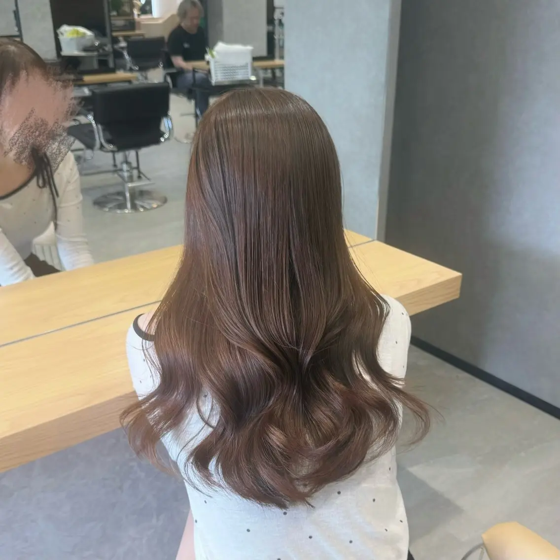 ロング 髪質改善 縮毛矯正 トリートメント カット ヘアカラー トリートメント すずきなつき 縮毛矯正🐰🌙のヘアスタイル