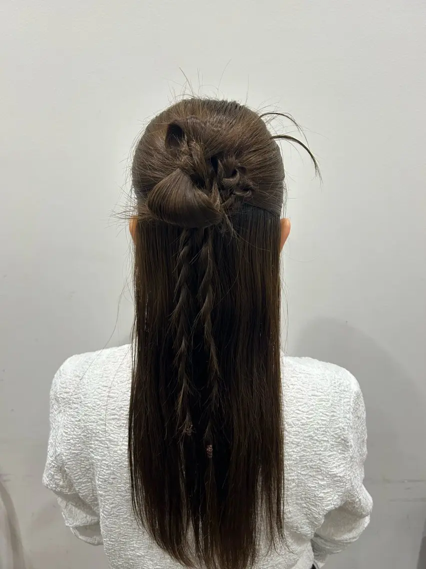 ヘアアレンジ ヘアセット 🎀大竹美侑/顔まわ りカット/レイヤーのヘアスタイル