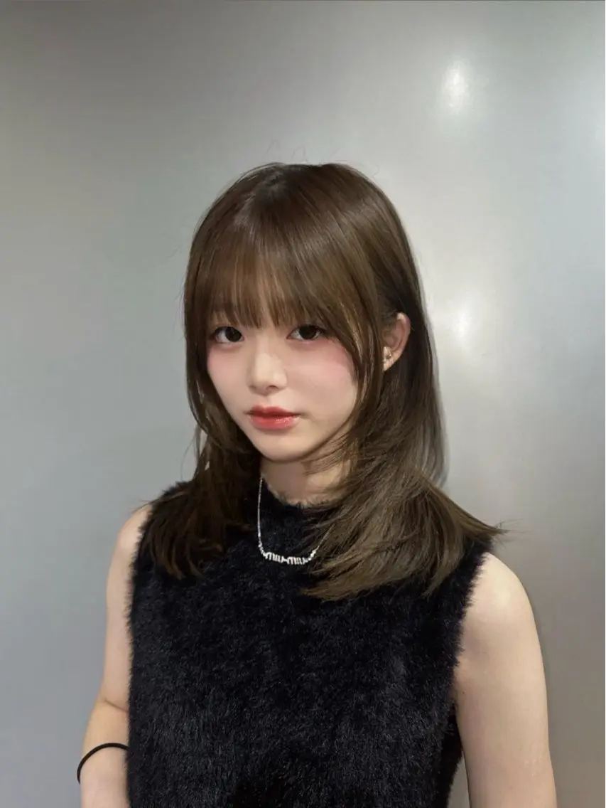 ミディアム カラー トリートメント 【⭐️レイヤーカット 髪質改善⭐️】長谷川のヘアスタイル