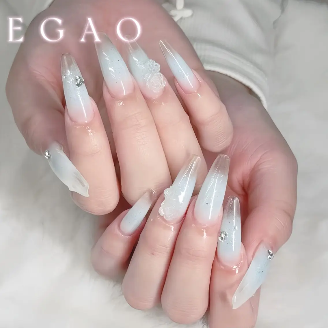 ネイル 長さ出し ジェルネイル マグネットネイル 持ち込み パラジェル EGAO NAIL 錦糸町店のネイルデザイン