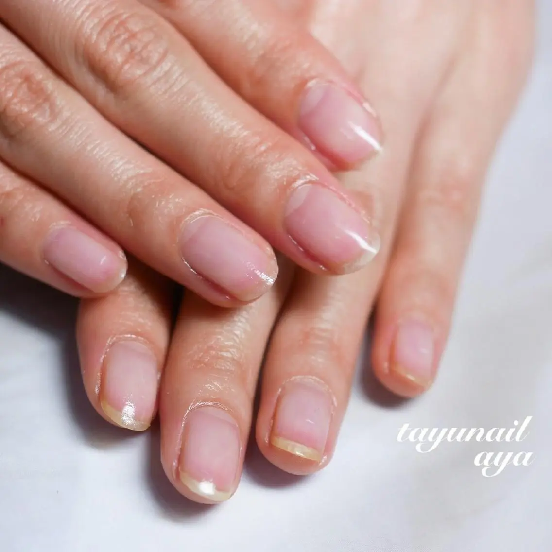 ネイル ブルー ジェルネイル パラジェル 冬ネイル ネイルサロン 【たゆnail】のネイルデザイン