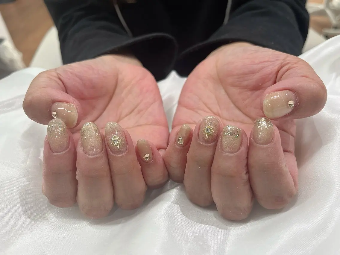 ネイル フラッシュネイル マグネットネイル ハンドネイル Nail ecxia ／Reikaのネイルデザイン