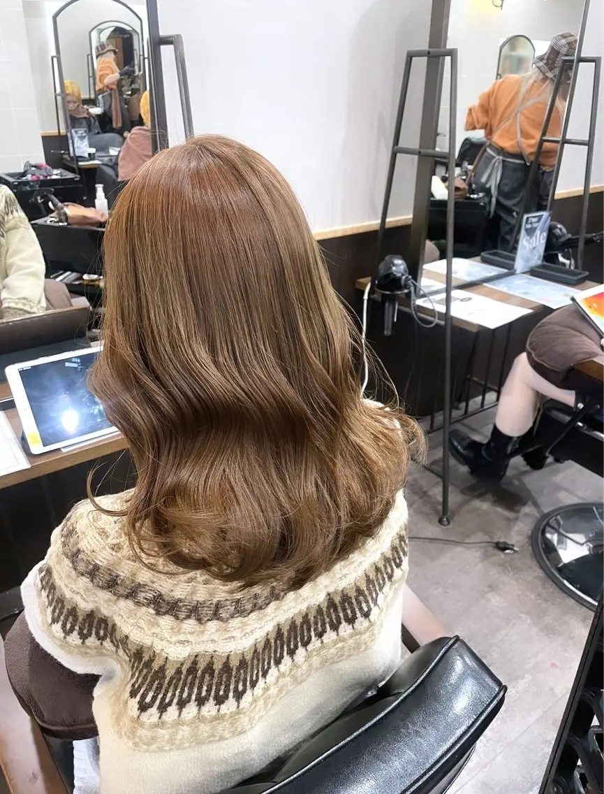ミディアム カラー 柔らかhair🤍 Rinaのヘアスタイル