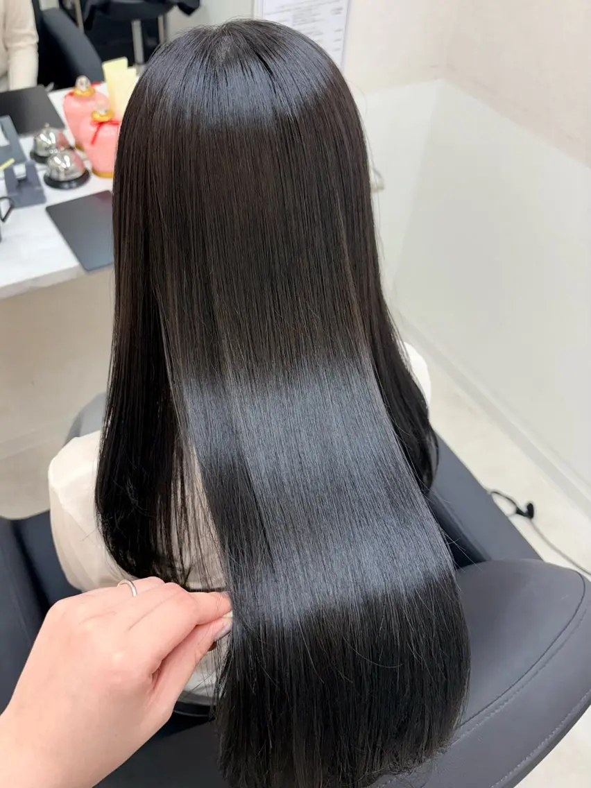 セミロング カラー カット 縮毛矯正 トリートメント 半個室/透明感カラー /SAKURAのヘアスタイル