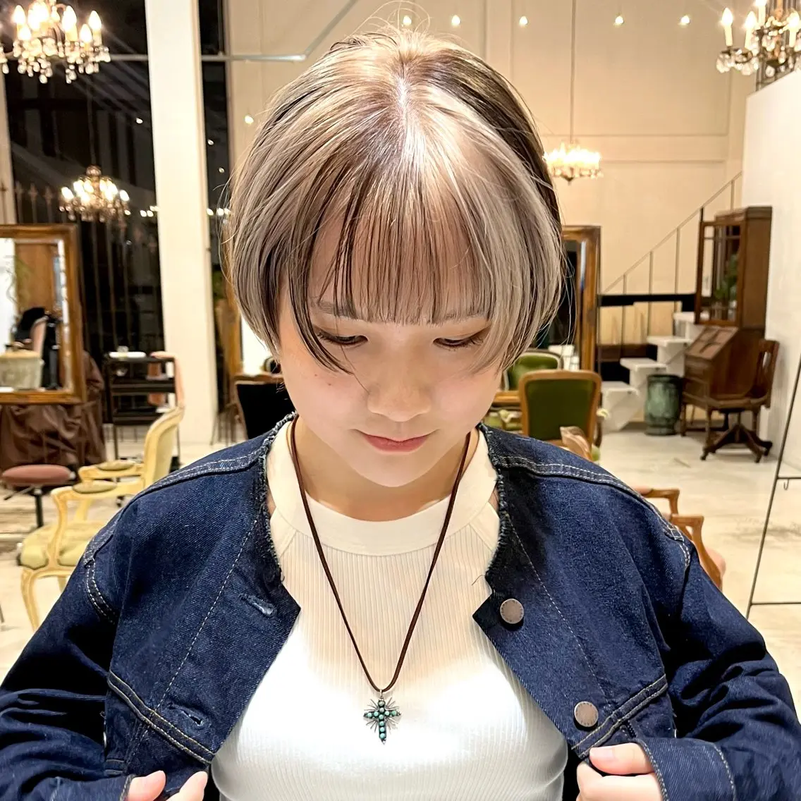 《ご新規様限定🦋》ブリーチカラー+2ステップトリートメント✨(カットは気にならない方へ)の写真