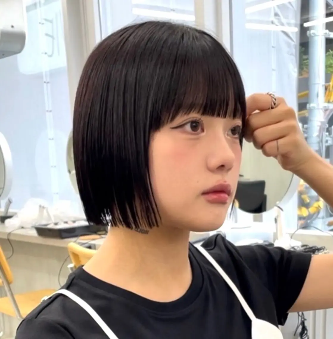 ショート ボブ カット トリートメント 👑ボブはお任せ ミヤノ👑のヘアスタイル