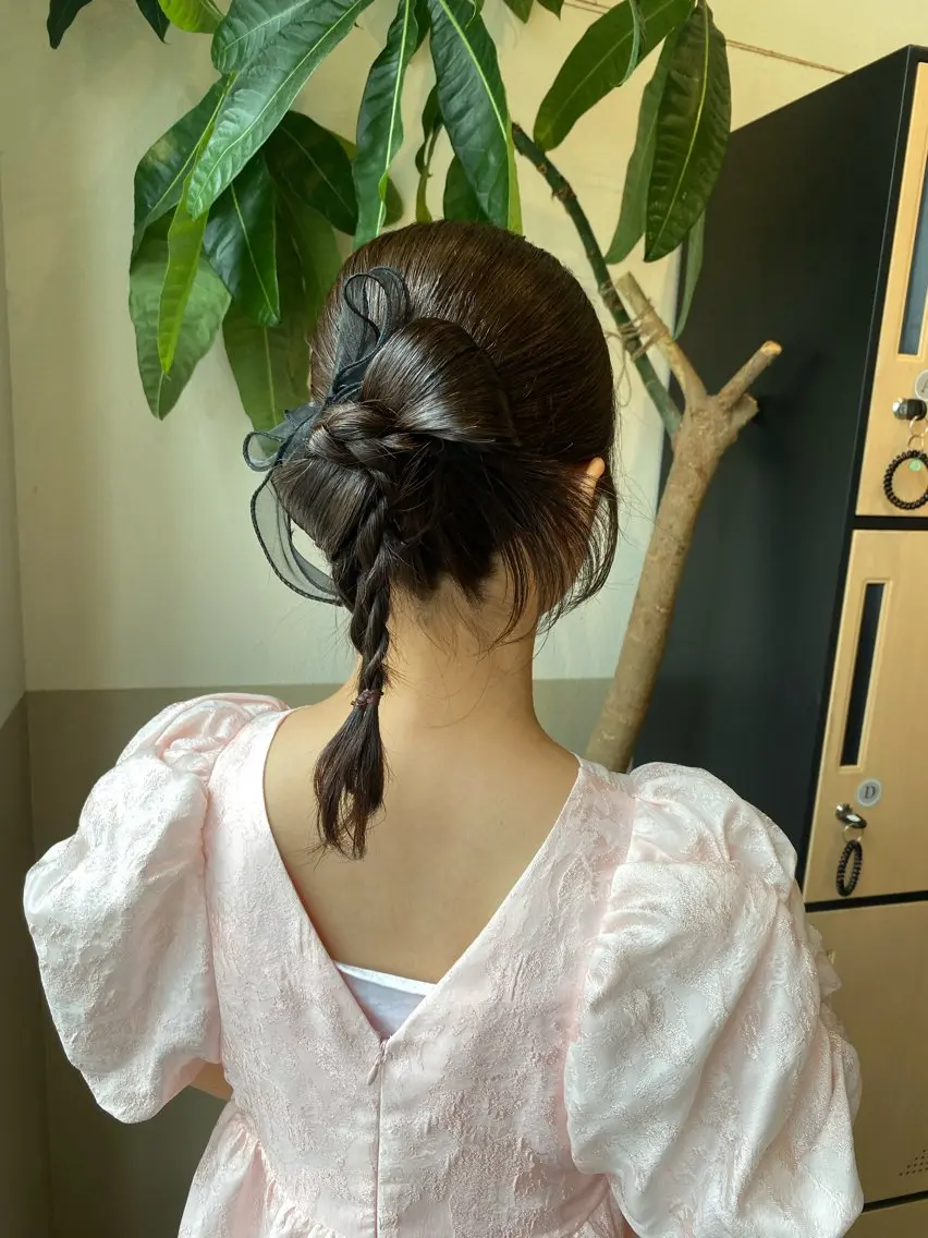 セミロング カラー ヘアアレンジ カット ヘアカラー トリートメント 透明感カラー/ 小顔レイヤー/ミヅキのヘアスタイル