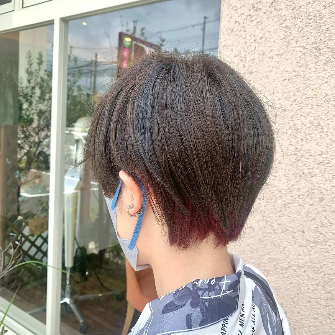 ショート カラー ヘアアレンジ SOUPLE 土谷優乃のヘアスタイル
