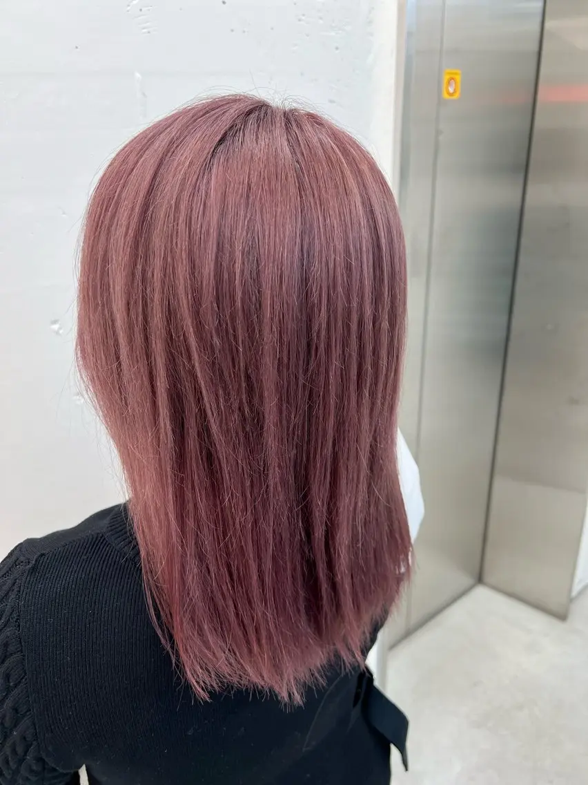 セミロング カラー 透明感カラー ラベンダーカラー ラベンダーピンク ピンクカラー ヘアカラー 🌷︎あすか🌷 JILLSTUDIOのヘアスタイル