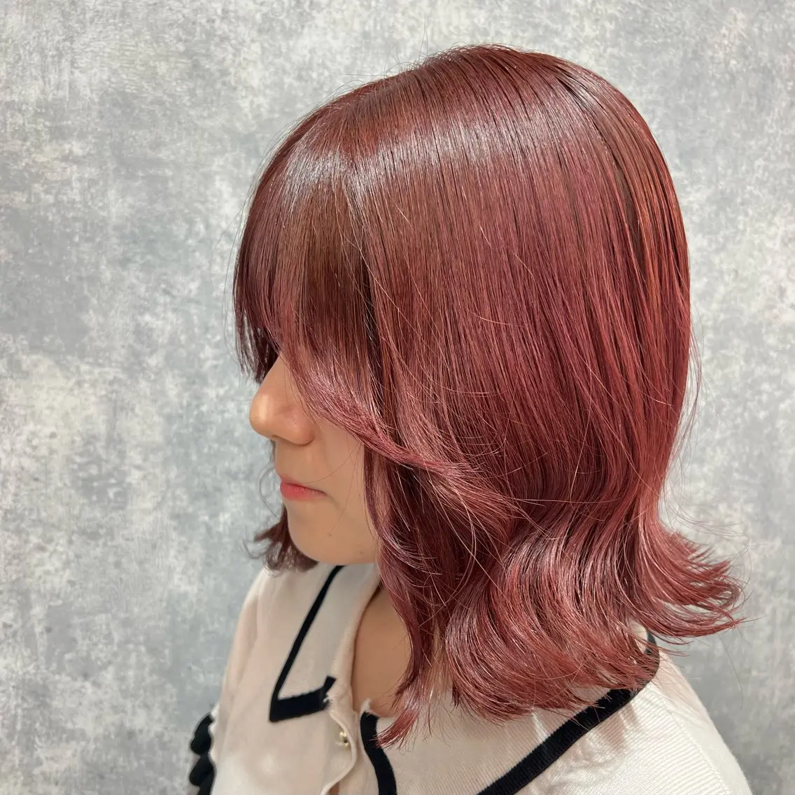 ミディアム カラー カット ヘアカラー トリートメント ヘアセット 大人GAL製造機/カ ラー×エクステゆいとのヘアスタイル