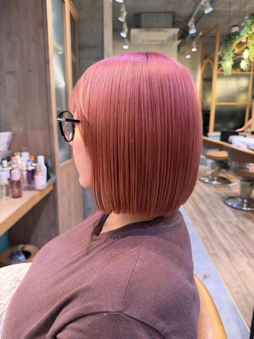 ショート カラー カット ヘアカラー トリートメント ブリーチなしW 🩷髪質改善/優希のヘアスタイル