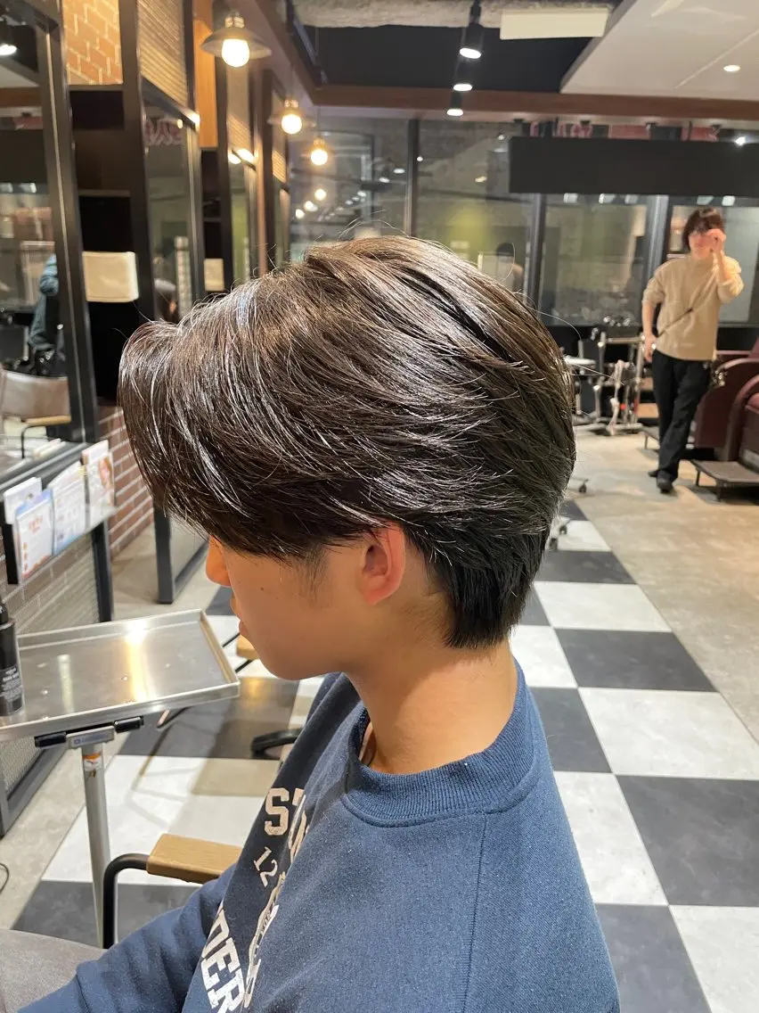 ショート パーマ メンズ メンズパーマ ニュアンスパーマ フェード/ショート メンズ特化/怜哉のヘアスタイル