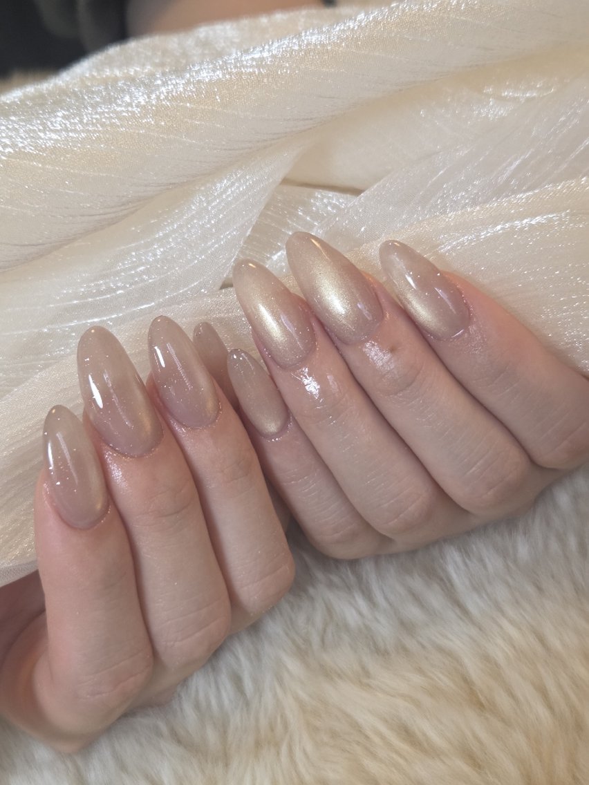 ネイル 長さ出し ロングネイル マグネットネイル ハンドネイル LadyNail Kiyoka/大名のネイルデザイン