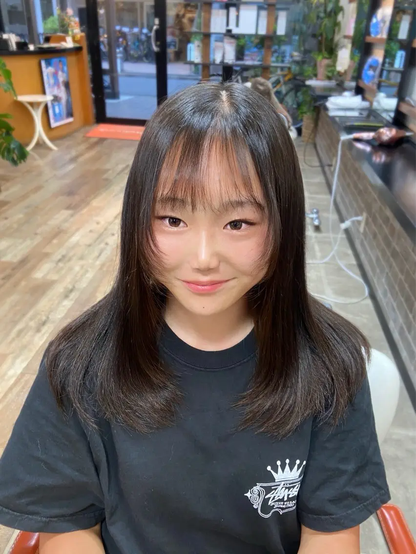 ロング ヘアアレンジ レイヤーカット カット トリートメント イツキ🌕デザインカ ラー🥨髪質改善🫧のヘアスタイル