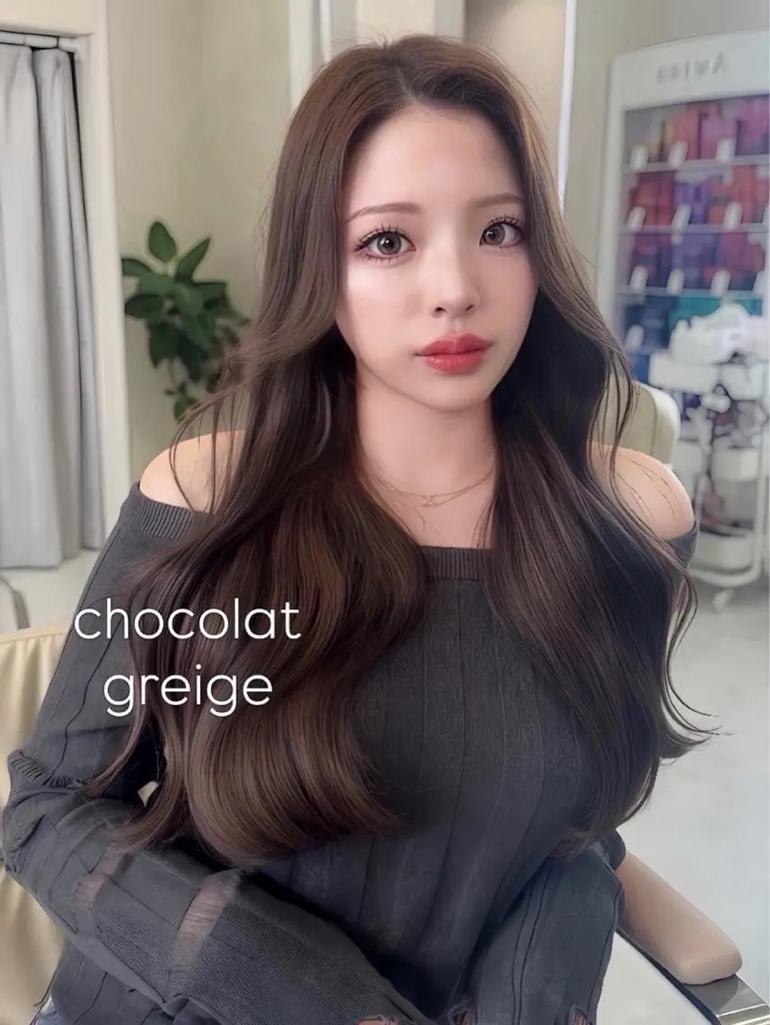 ロング 韓国風ヘア カット ヘアカラー 加藤あいり/大人 可愛いモテカラー♡のヘアスタイル