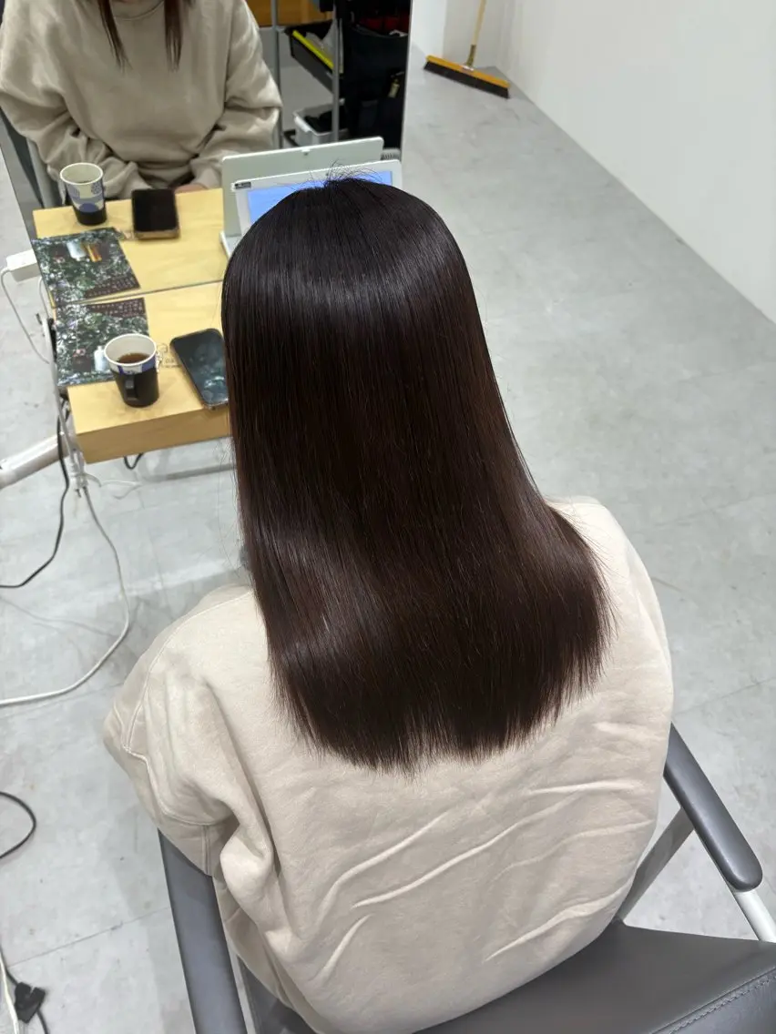セミロング カラー ブリーチ 透明感カラー ダブルカラー 髪質改善 トリートメント ヘアカラー トリートメント ダブルカラー/ 髪質改善💎安藤のヘアスタイル