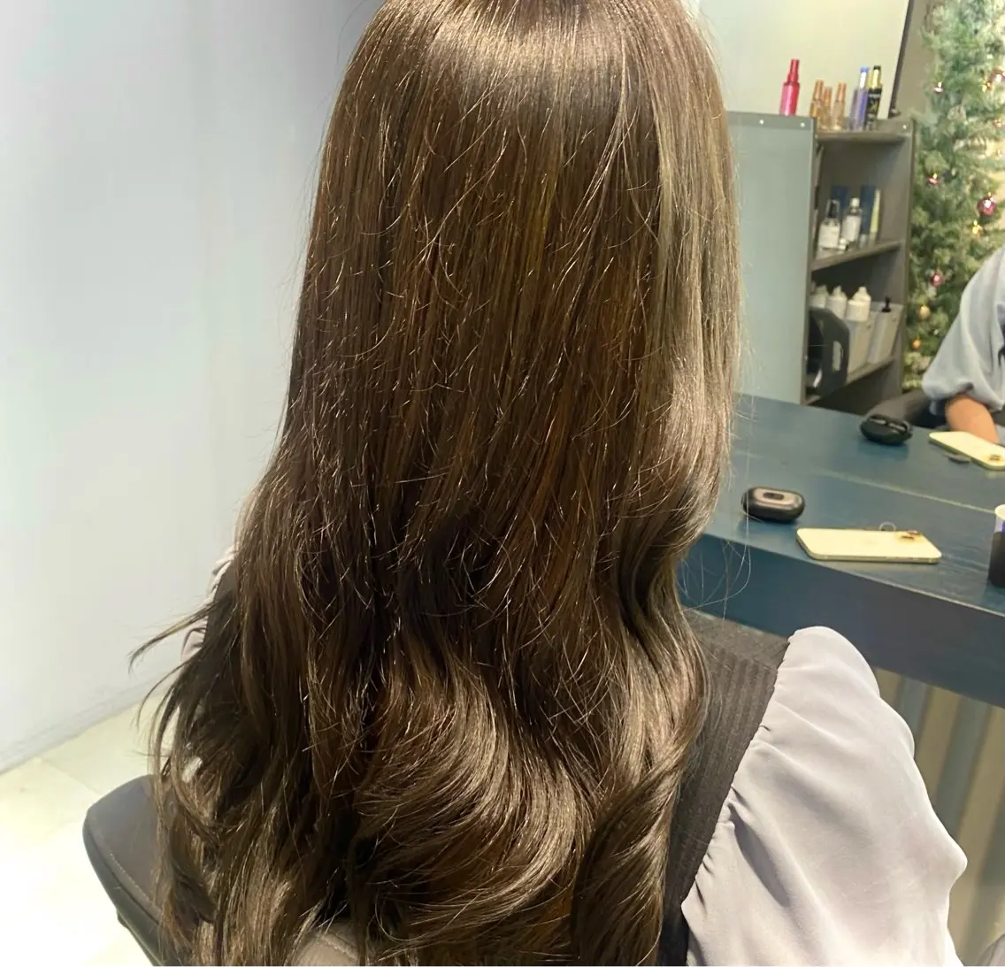 ロング カラー ブラウンカラー オリーブブラウン 🍒ナチュラルカラー /ボブ🍒kaedeのヘアスタイル