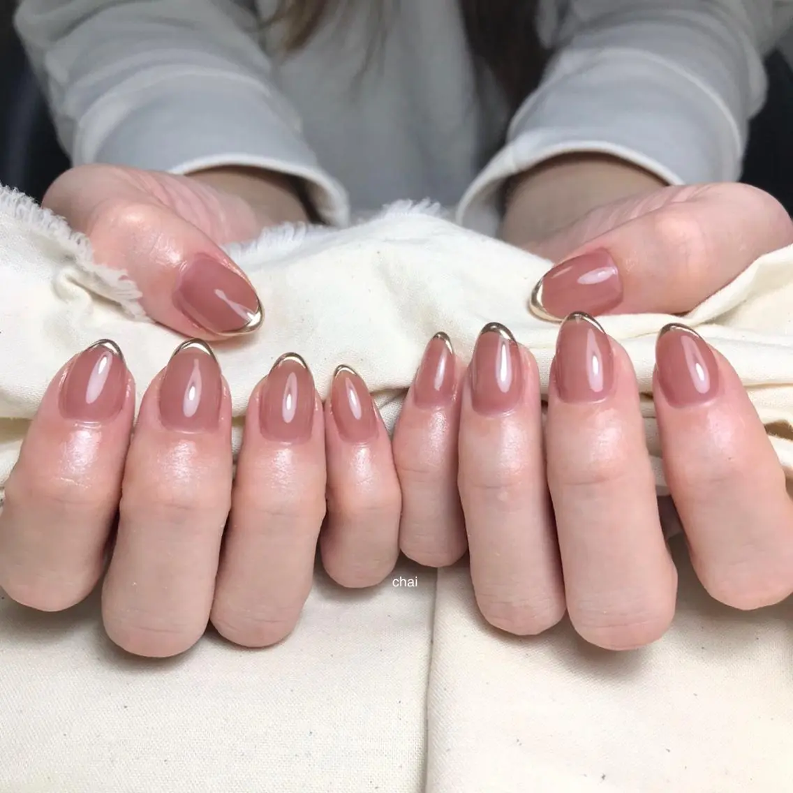 ネイル ミラーネイル ハンドネイル chai nail _ai📍鶴橋/桃谷のネイルデザイン