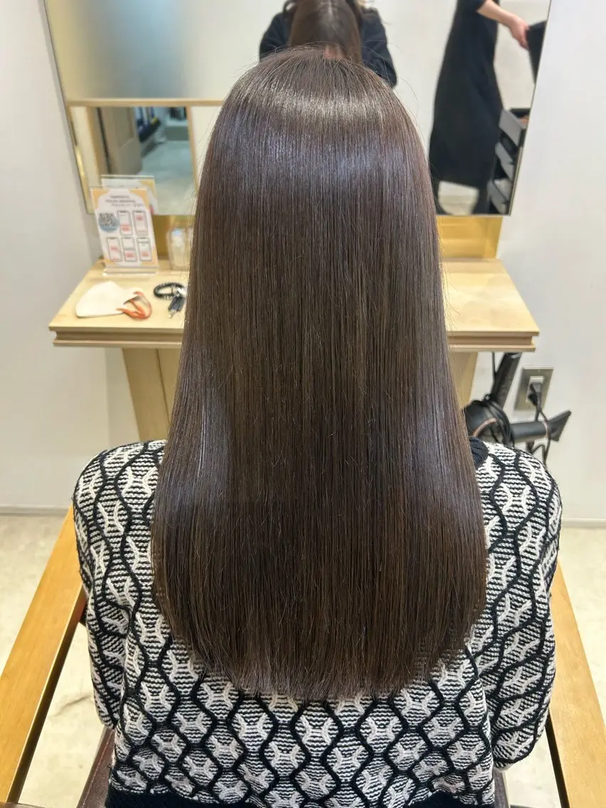 ロング カット ヘアカラー トリートメント 盛れるhair⟡.· 石川梨央のヘアスタイル