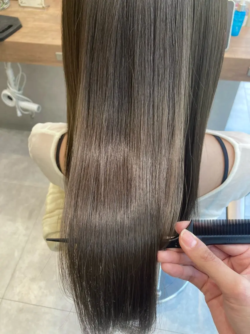 ロング ヘアカラー トリートメント ヘッドスパ ✂️モデル募集中✂️ 竹村 茉姫のヘアスタイル