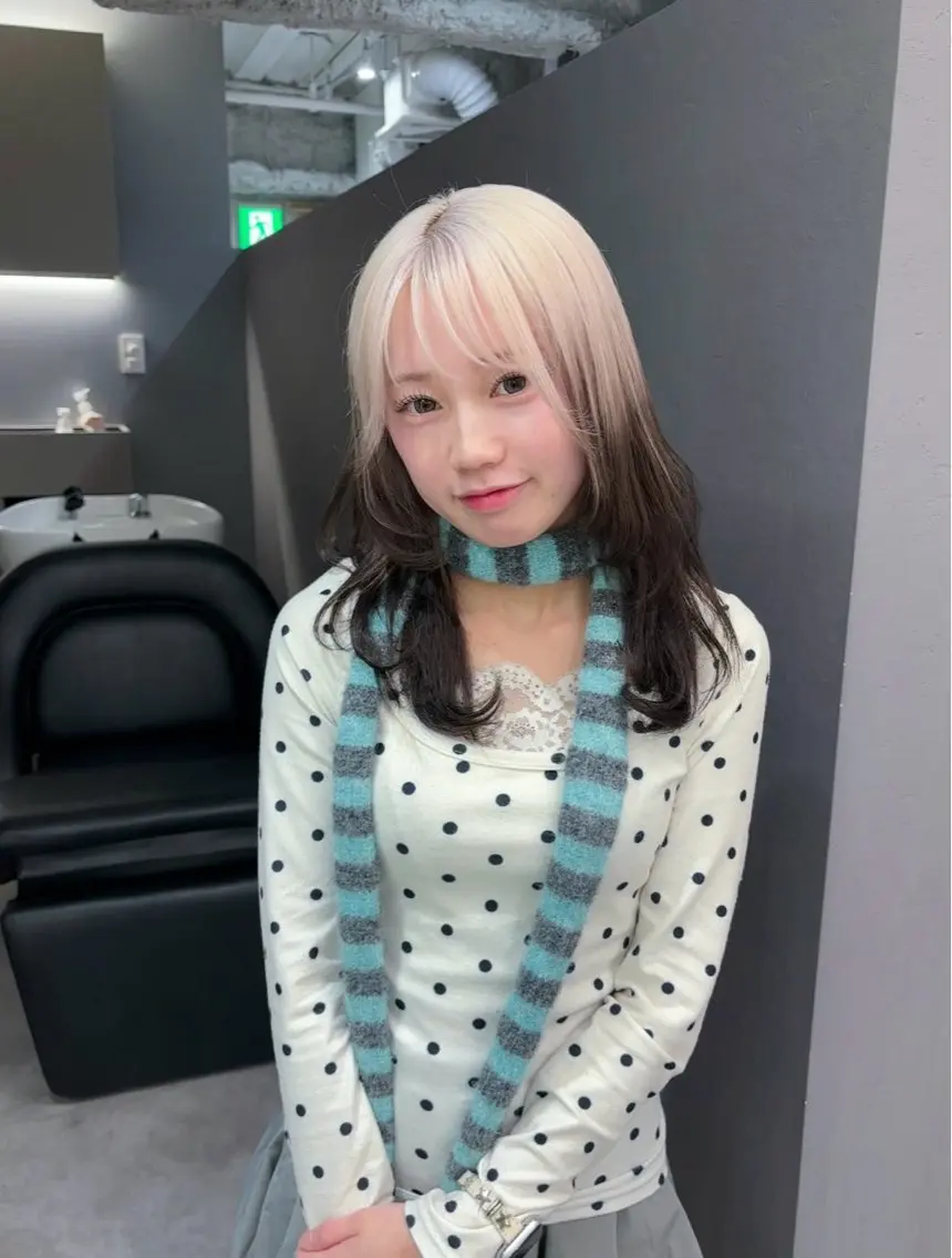 ミディアム カラー ヘアカラー デザインカラー /rioのヘアスタイル