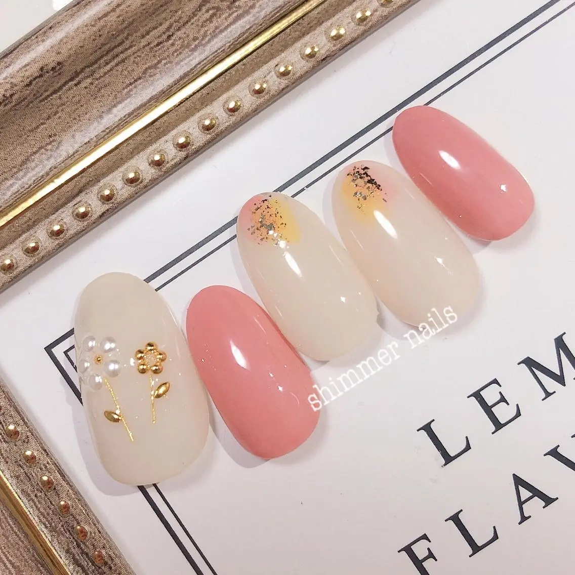 ネイル 春ネイル shimmer nailsのネイルデザイン