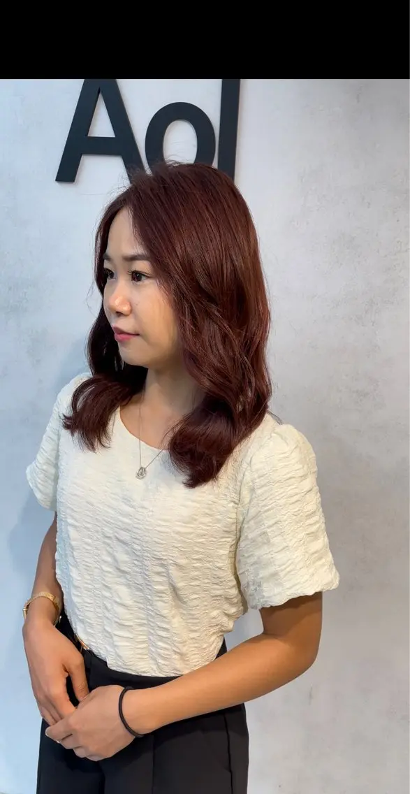 セミロング ケアカラー 髪質改善 ✨髪質改善✨美髪 矯正🫧小泉のヘアスタイル