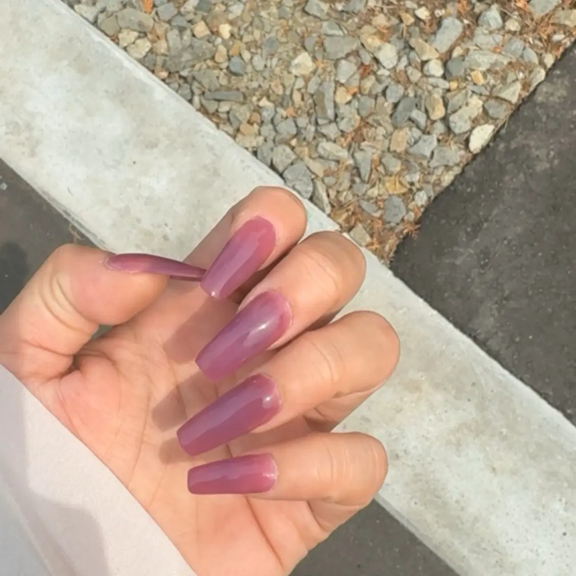 ネイル ワンカラーネイル スカルプネイル Lemonail _mkのネイルデザイン