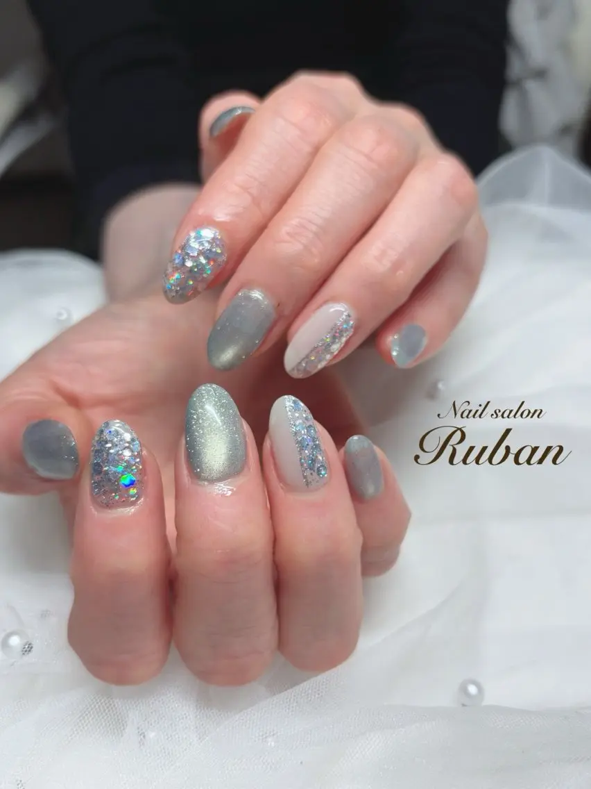 ネイル マグネットネイル Nail salon Rubanのネイルデザイン